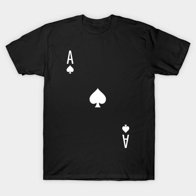 Ace of Spades - Playing Card Design T-Shirt by ScienceCorner